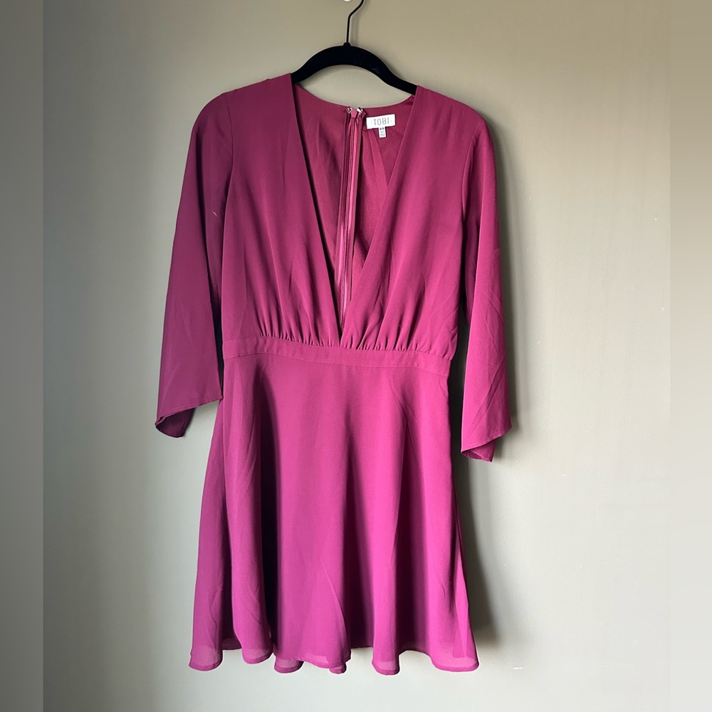 Deep V Mini Dress